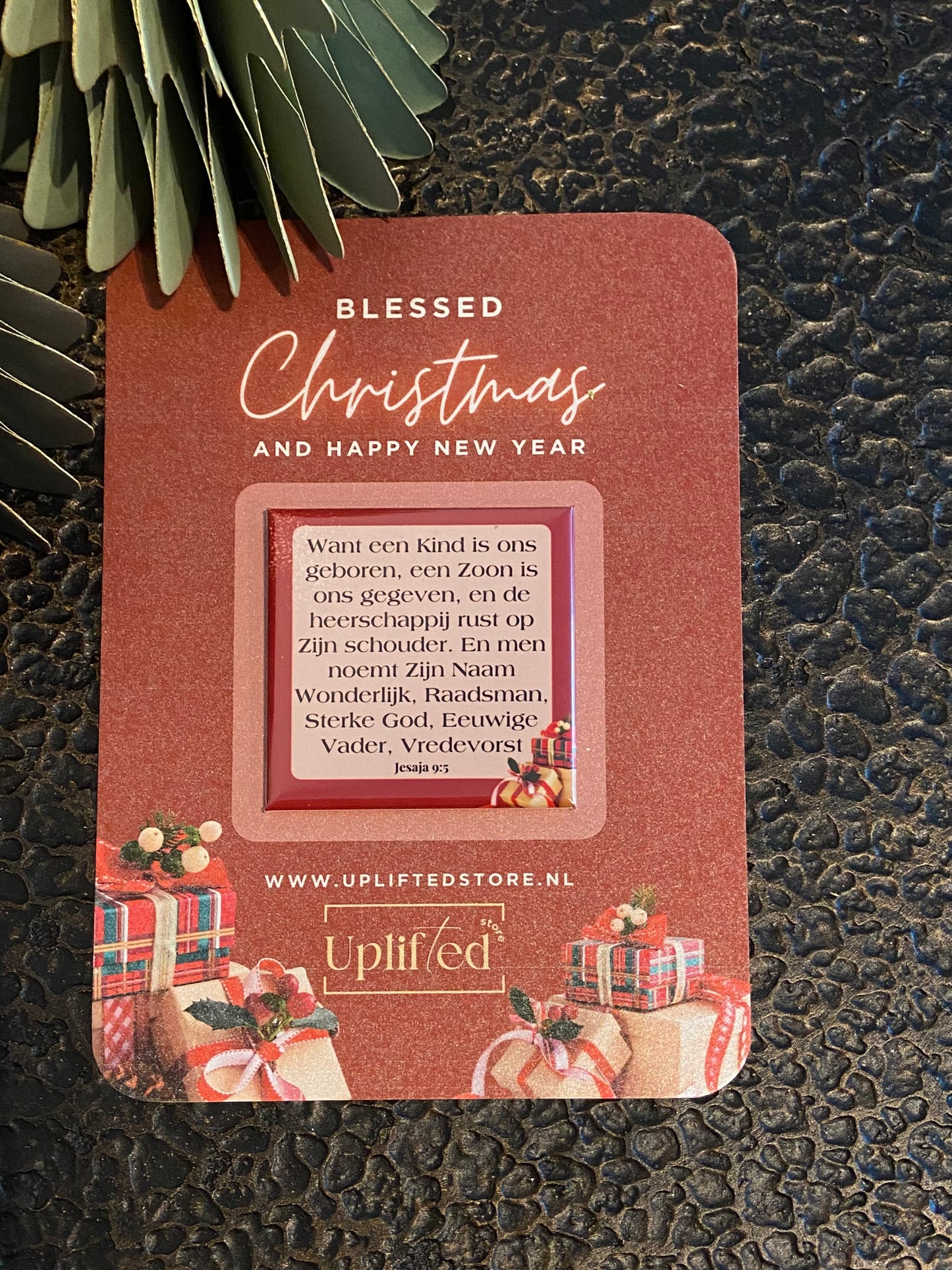 🎄Corporate Christmas Card with Scripture Magnet - Customizable (3 variants)