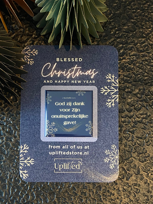 🎄Corporate Christmas Card with Scripture Magnet - Customizable (3 variants)