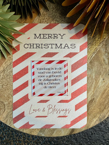 🎄Christmas Card with Magnet | Scripture or Custom Photo (5 designs)