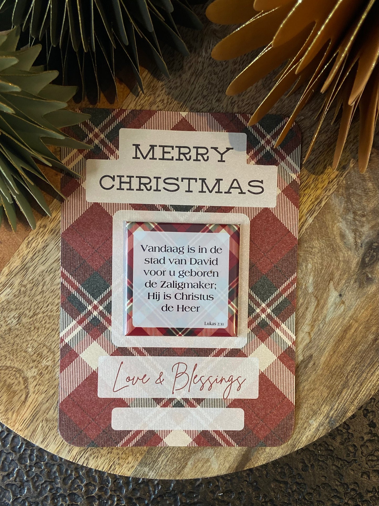 🎄Christmas Card with Magnet | Scripture or Custom Photo (5 designs)
