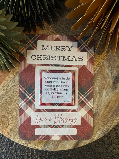 🎄Christmas Card with Magnet | Scripture or Custom Photo (5 designs)