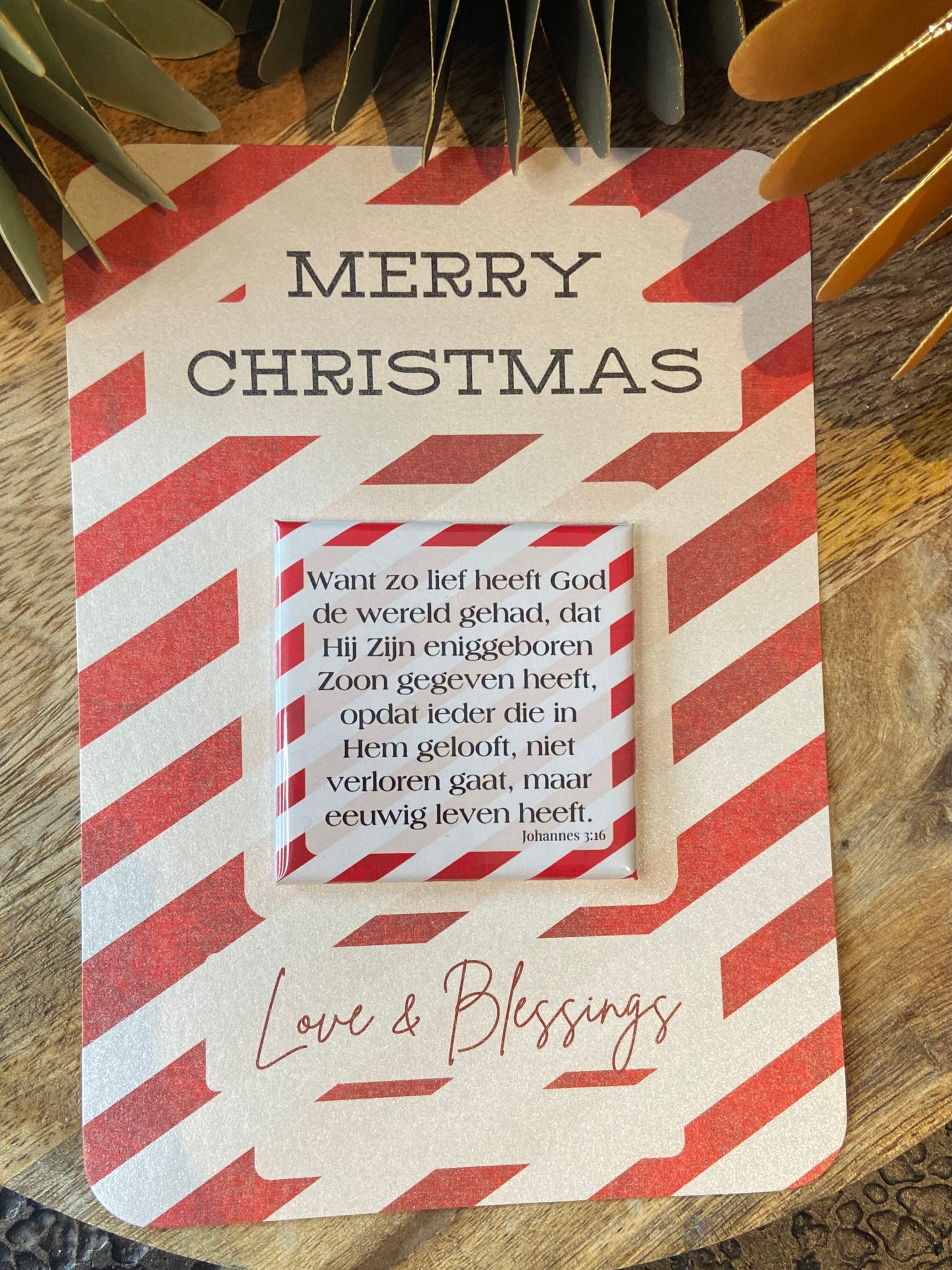 🎄Christmas Card with Magnet | Scripture or Custom Photo (5 designs)