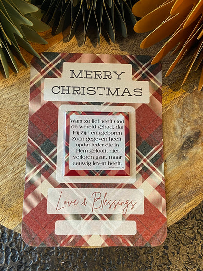 🎄Christmas Card with Magnet | Scripture or Custom Photo (5 designs)